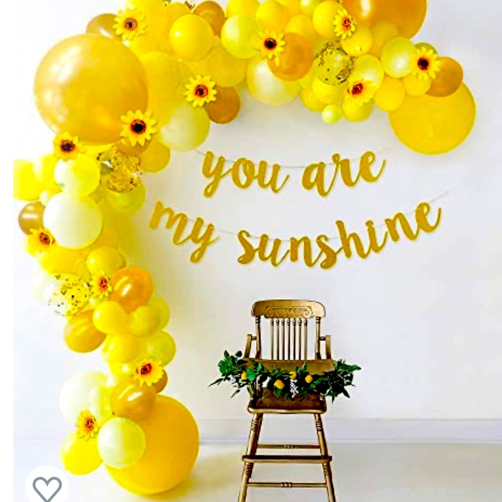 Balloon garland arch kit sunflower theme NWT